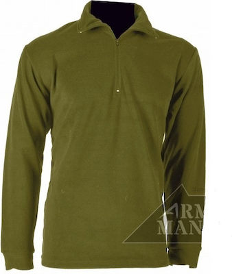 Armymania Blouse Fleece in Khaki color