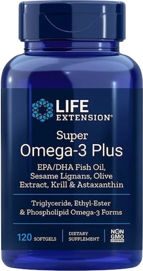 Life Extension Super Omega-3 120 μαλακές κάψουλες