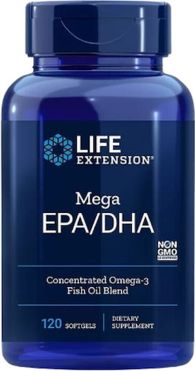 Life Extension Mega Μουρουνέλαιο & Ιχθυέλαιο 1200mg 120 μαλακές κάψουλες