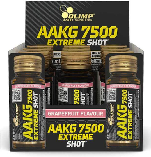 Olimp Sport Nutrition Aakg 7500 Extreme Shot 7500mg 9 x 25ml Grapefruit