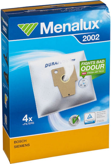 Menalux Vacuum Cleaner Bags 4pcs Compatible with Hoover Vacuum Cleaner