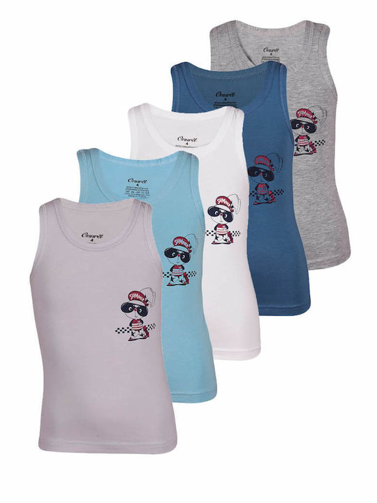 Onurel Kids Tank Tops Set Multicolored 5pcs