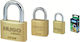 Hugo Locks Steel Padlock Brass with Key 20mm 1pcs