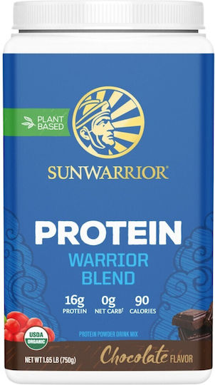Sunwarrior Blend Βιολογική Χωρίς Γλουτένη & Λακτόζη με Γεύση Σοκολάτα 750gr