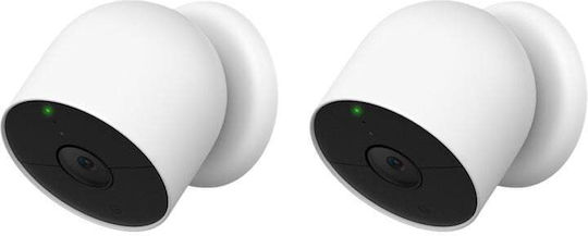 Google GA01894-NO IP Κάμερα Παρακολούθησης Full HD 1080p Αδιάβροχη Μπαταρίας με Ηχείο