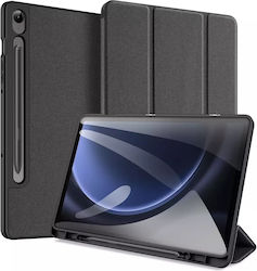 Dux Ducis Flip Cover Δερμάτινο Μαύρο (Samsung Tab S9 FE+)