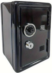 Money Box Metal Black 18x12x18cm