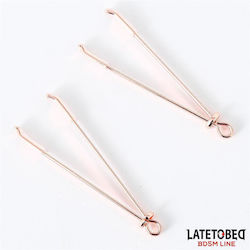 LateToBed Nipple Clamps in Pink Color