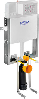 Wisa Fit Basic Eingebaut Kunststoff Toiletten-Spülung Rechteckig
