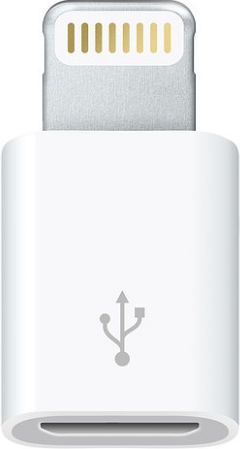 MAX Μετατροπέας micro USB female σε Lightning male Λευκό 1τμχ CO2-0086
