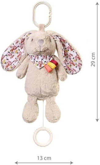 Babyono Κρεμαστό Παιχνίδι Αυτοκινήτου με Μουσική Rabbit Milly για Νεογέννητα