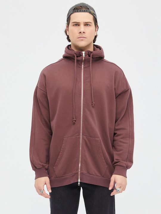 Sweatshirt with Hood Bordeaux.