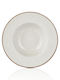 By Bone Plate Soup made of Porcelain White with Diameter 28cm