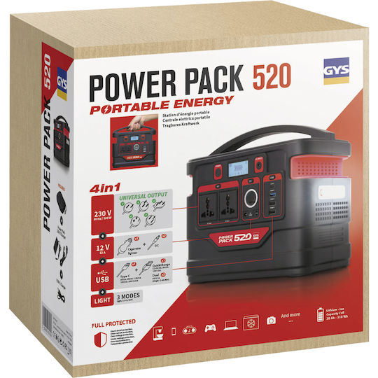 GYS Power Pack 520 Stație de Energie 518Wh