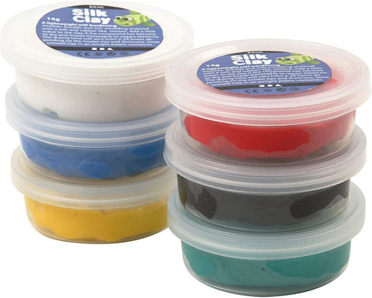 Creativ Company Silk Πηλός Μοντελοποίησης Πολύχρωμος Σετ 14gr