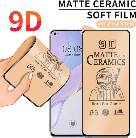 9D Закалено стъкло за цялото лице Черен (Huawei P40)