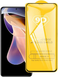 Full Face Tempered Glass Μαύρο (Redmi Note 11 Pro / 11 Pro+)