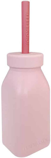 Minikoioi Kleinkinderbecher aus Silikon Rosa 200ml für 6m+m+