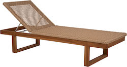 Deckchair Wooden 191x65cm.