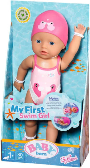 ZAPF Creation Baby Born Baby Doll My First Swim Girl For 3+ Years 30 cm (Various Designs) 1pc