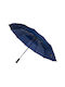 Rezistent la vânt Umbrelă de ploaie Compact Blue