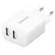 Intenso Charger Without Cable with 2 USB-A Ports 24W Whites (W24AA)