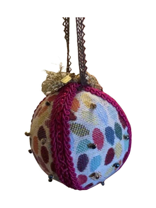 Christmas Fabric Ball Ornament