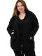 Cardigan Pentru Femei Cu Fermoar Negru