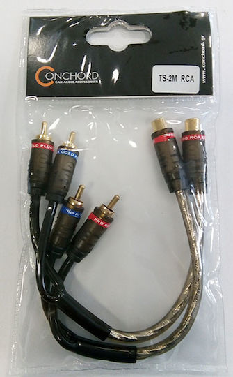 Conchord Кабел 2x RCA male - 2x RCA male 0,2м TS-2M