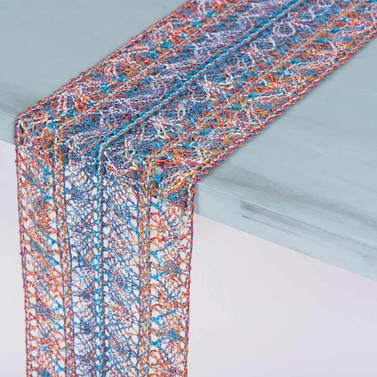 Ntampoudis Boho Weihnachtliches Tischtuch Läufer 23x250cm 40643022-TIRKOUAZ-1