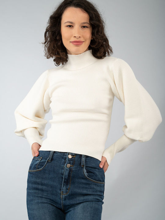 E-shopping Avenue Women's Long Sleeve Sweater White