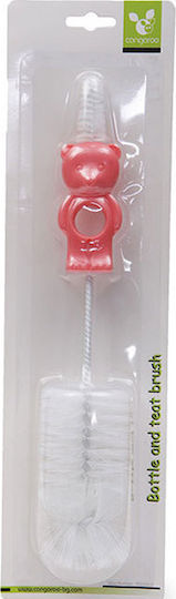 Cangaroo Cleaning Brush for Baby Bottles Pink Bear 1pcs
