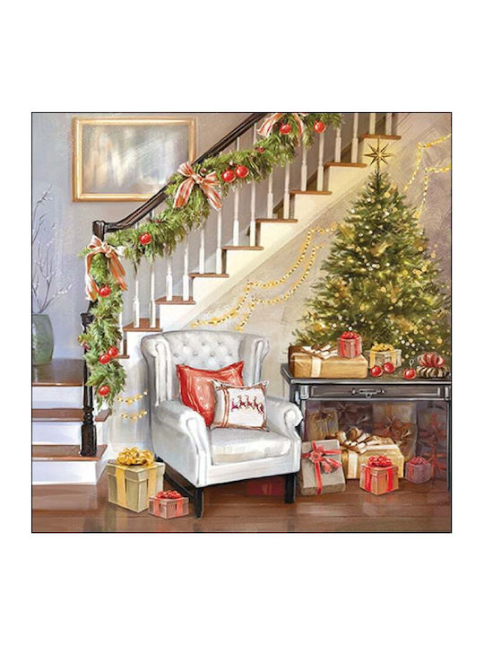 Gialpis Set Weihnachtsservietten L33xB33cm. 20Stück