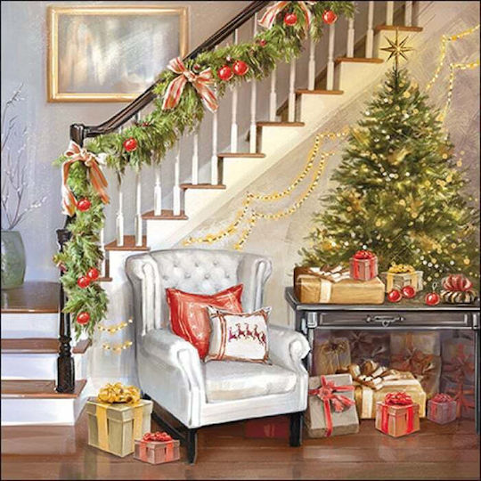 Gialpis Set Weihnachtsservietten L33xB33cm. 20Stück