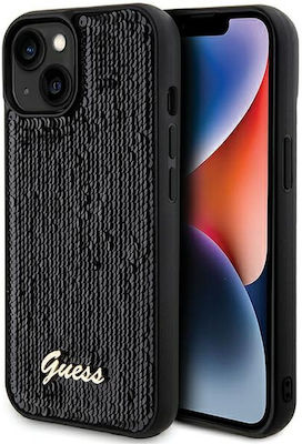 Guess Plastic Back Cover Black (iPhone 14)