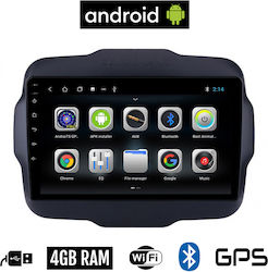 Booma Car-Audiosystem für Jeep Rebell 2014+ (Bluetooth/USB/AUX/WiFi/GPS) mit Touchscreen 9"