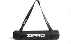 Zipro Στρώμα Γυμναστικής Yoga/Pilates Μαύρο με Ιμάντα Μεταφοράς (183x61x0.6cm)