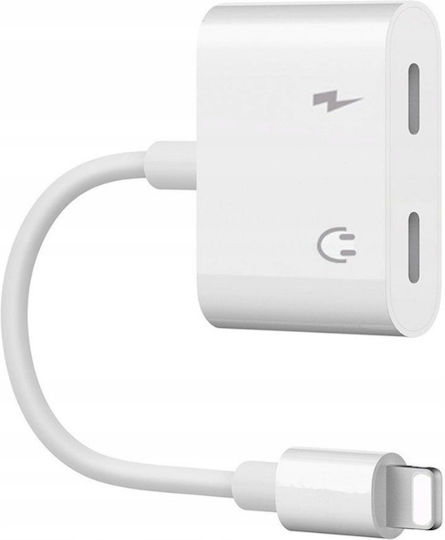 Convertor Lightning Masculin în Lightning Feminin Alb 1 Bucată CO2-0063