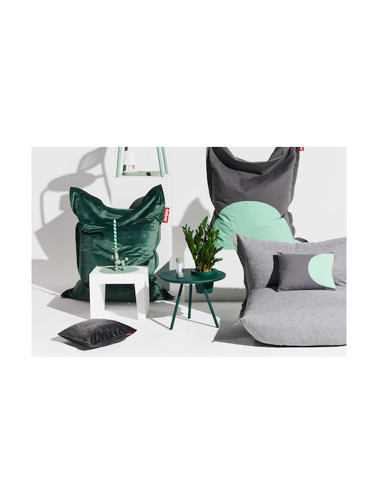Stool For Living Room made of Polypropylene Concrete White 40x50x43cm