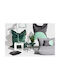 Stool For Living Room made of Polypropylene Concrete White 40x50x43cm