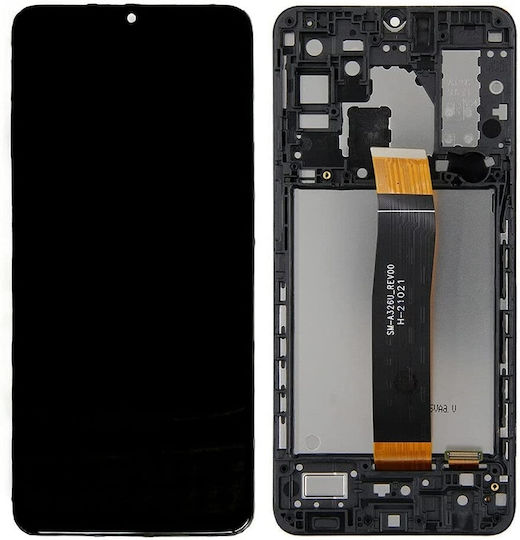 O ecran Incell cu Mecanism Tactil și Cadru pentru Samsung Galaxy A32 5G A326 (Negru)