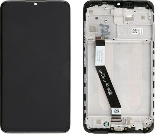 Ersatzbildschirm für Mobiltelefone Xiaomi Redmi 9 mit Touch-Mechanismus und Rahmen Schwarz