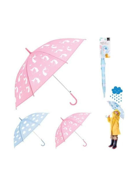 CMP Kinder Regenschirm Gebogener Handgriff Blau