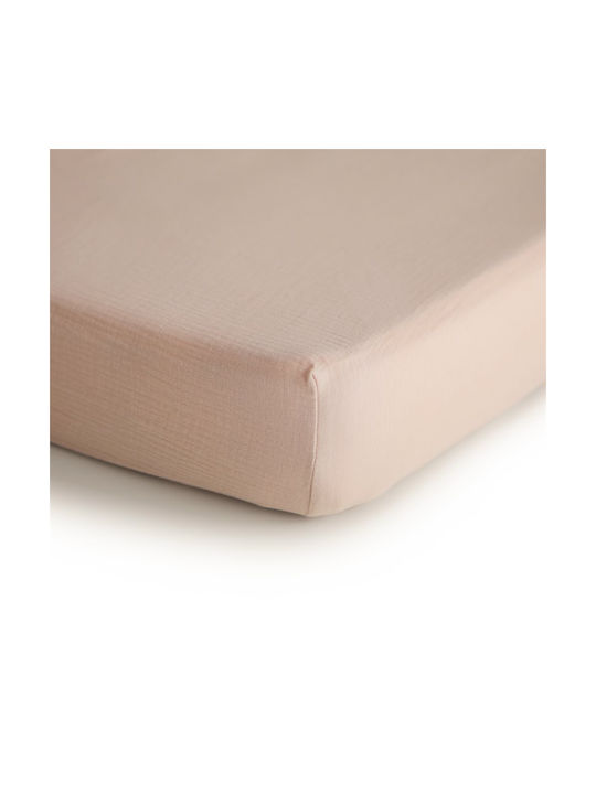 Mushie Baby Bettlaken Für Wiege Baumwolle Angepasst Rosa 40x100cm