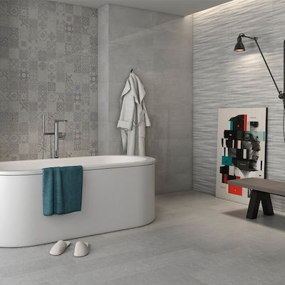 Ravenna Dumas Perla Interior Matte Tile 70x25cm Perla & Gris