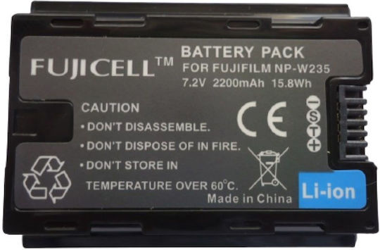 Fujicell Μπαταρία Φωτογραφικής Μηχανής Replacement NP-W235 Ιόντων-Λιθίου (Li-ion) 2200mAh Συμβατή με Fujifilm