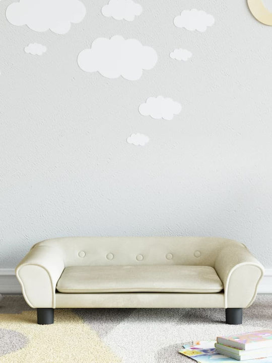 Sofa mit Armlehnen Beige 70x45x26cm 1Stück