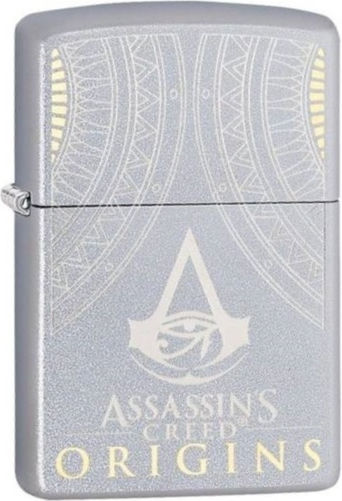 Zippo Creed Winddicht Feuerzeug Flamme in Gold Farbe