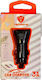 Auto Gs Car Charger 20W 3A with Ports: 1xUSB 1xType-C Black Color