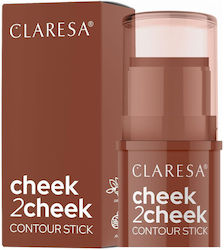 Claresa Cheek 2 Cheek Stick Nr 02 Lapte Ciocola...